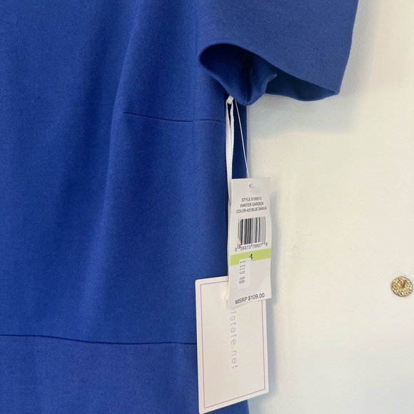 NWT 1.State Women’s Cold Shoulder Sheath Dress sz4 Asymmetrical Stretch Party - Picture 9 of 11